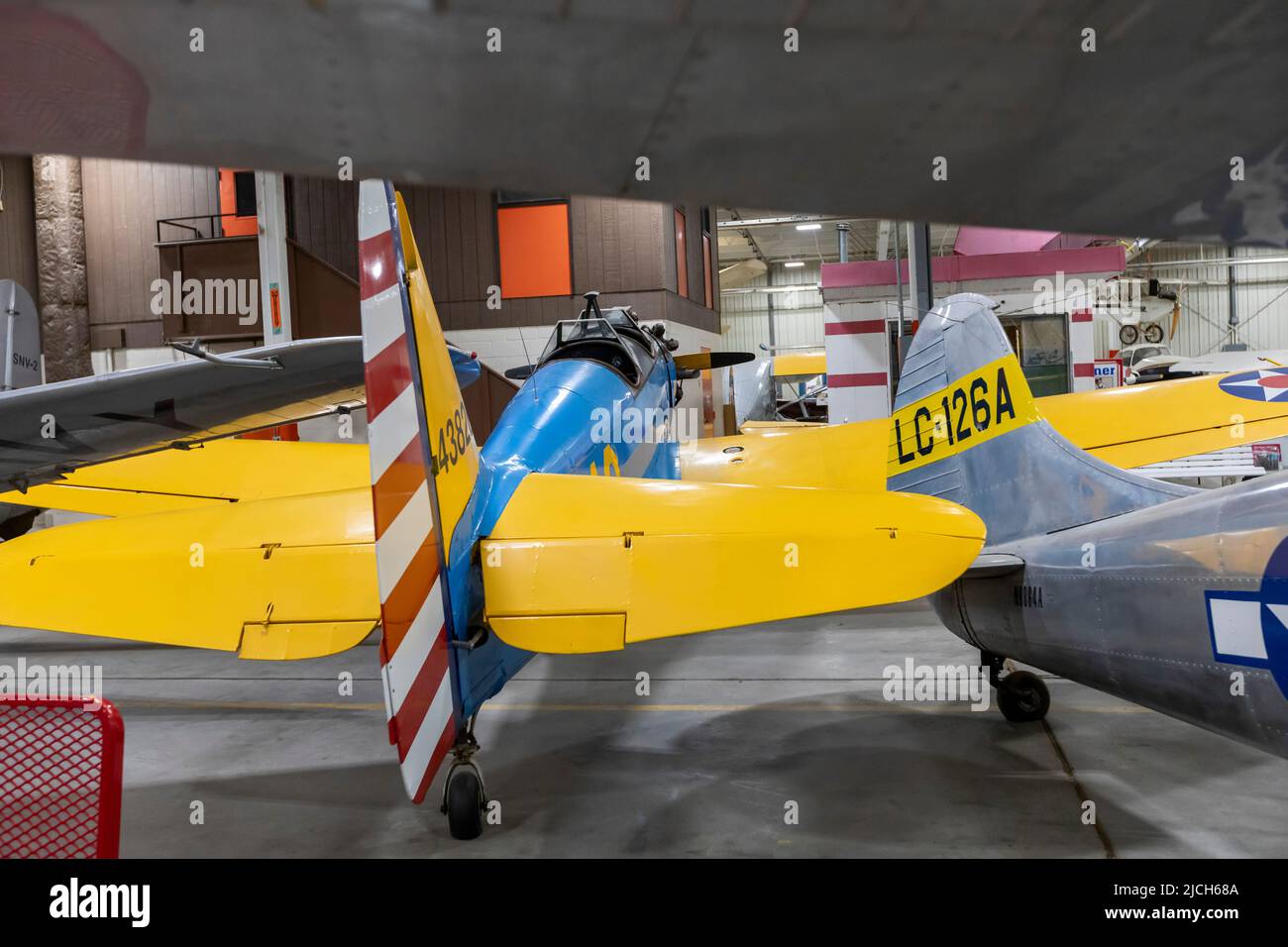 Liberal, Kansas - The Mid-America Air Museum. The museum displays over 100 aircraft. Stock Photo