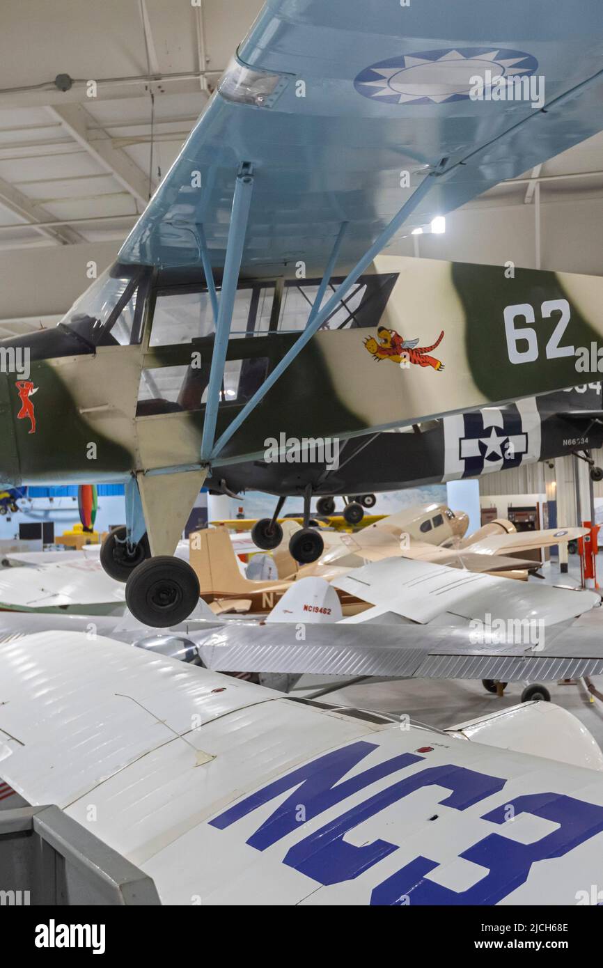 Liberal, Kansas - The Mid-America Air Museum. The museum displays over 100 aircraft Stock Photo