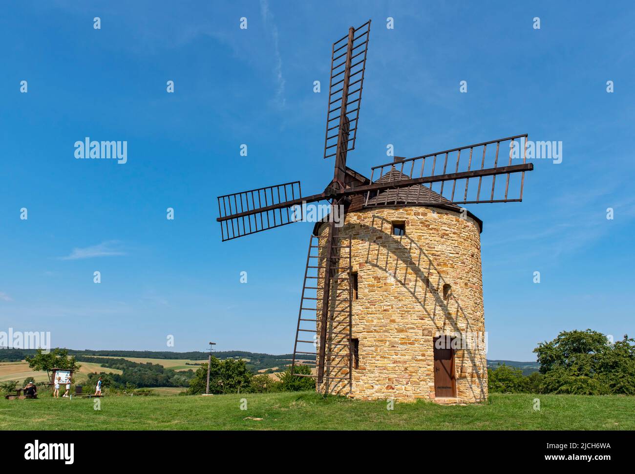 Jalubí Windmill, Czech Republic Stock Photo