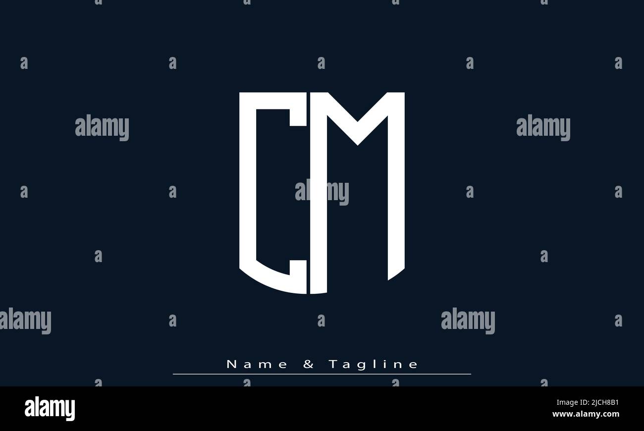 Alphabet letters Initials Monogram logo CM , MC Stock Vector Image ...