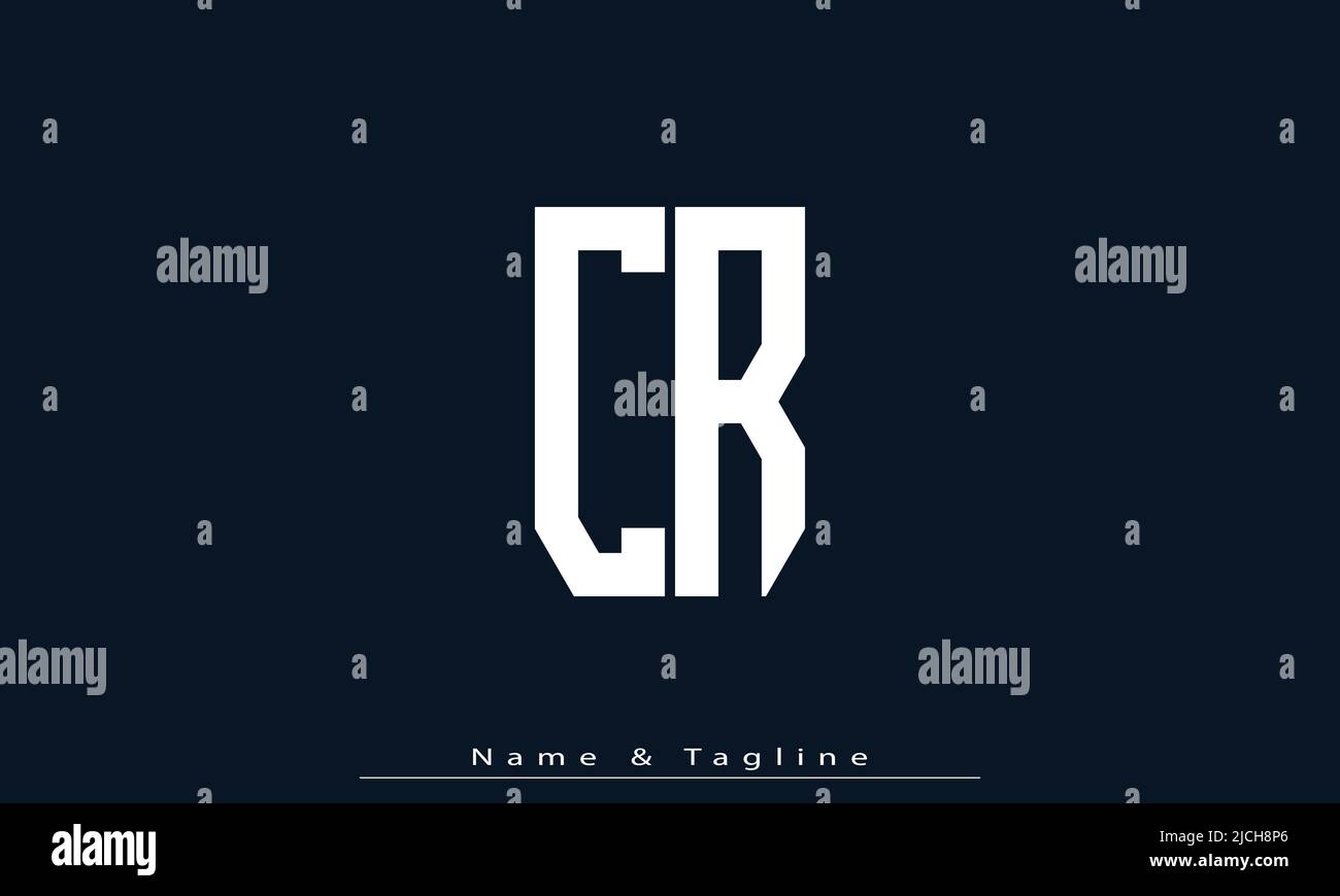 Alphabet letters Initials Monogram logo CR , RC Stock Vector Image ...