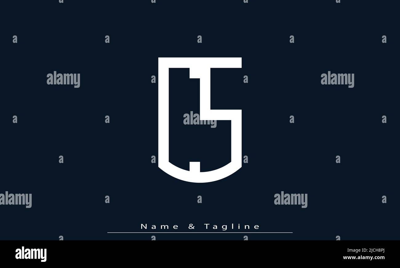Alphabet letters Initials Monogram logo CS , SC Stock Vector Image ...