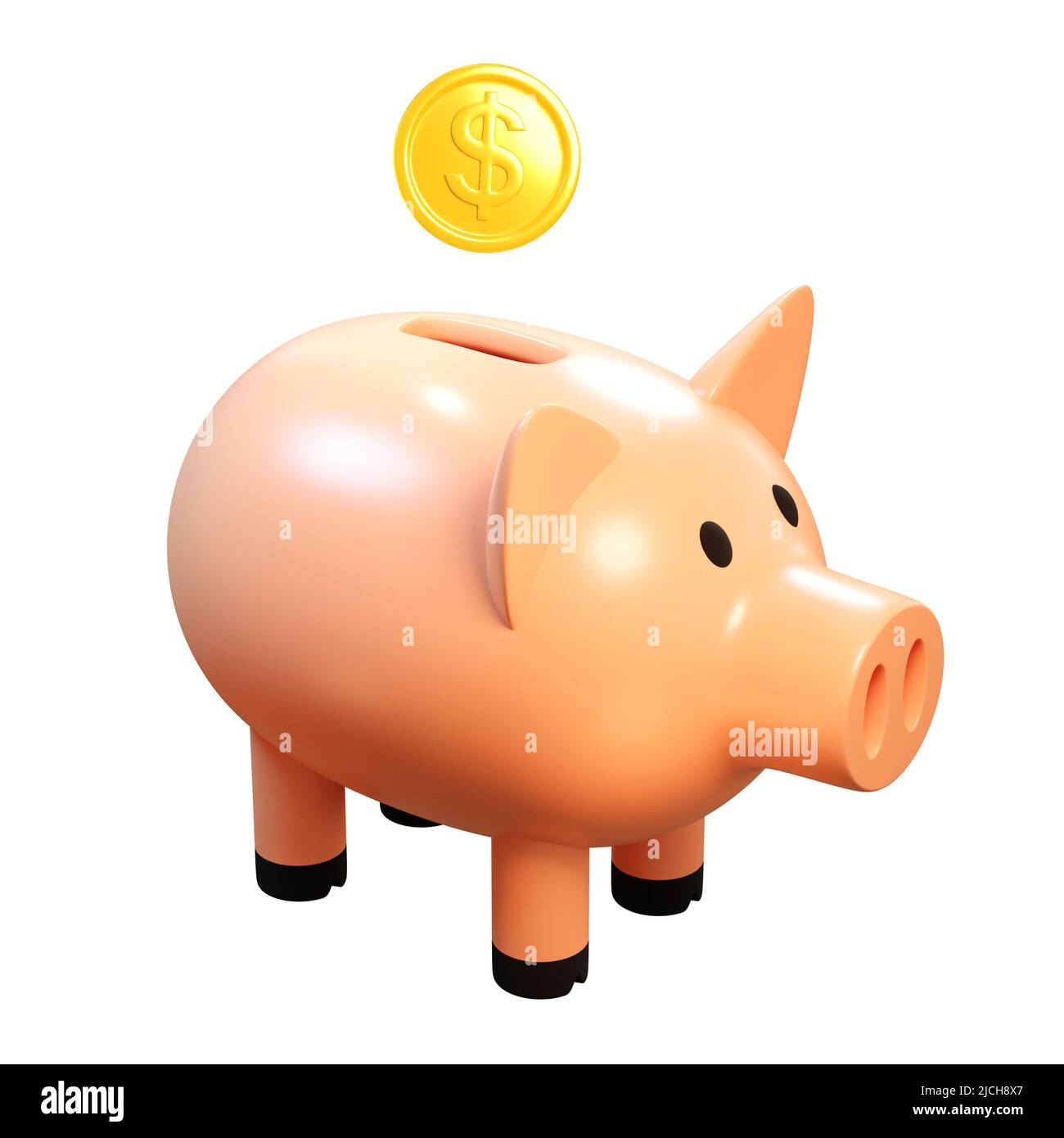 3d piggy bank isolated Stock Photo - Alamy