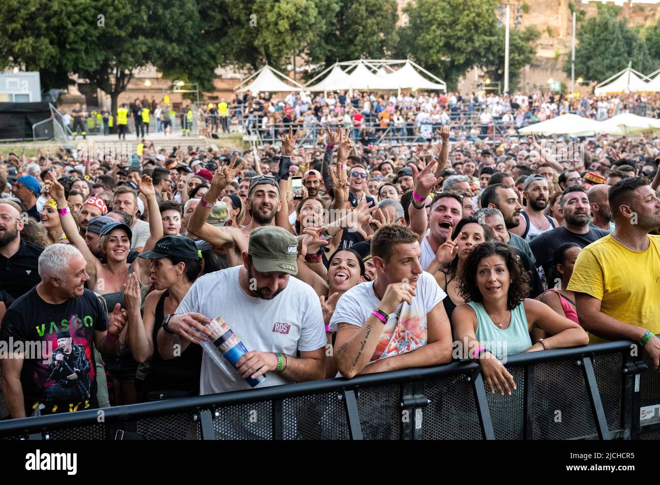 Concert of italian rock singer Vasco Rossi at Circo Massimo in Rome on ...