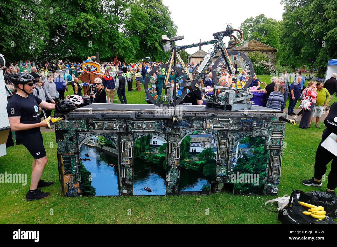 Great Knaresborough Bed Race 2022 Stock Photo Alamy
