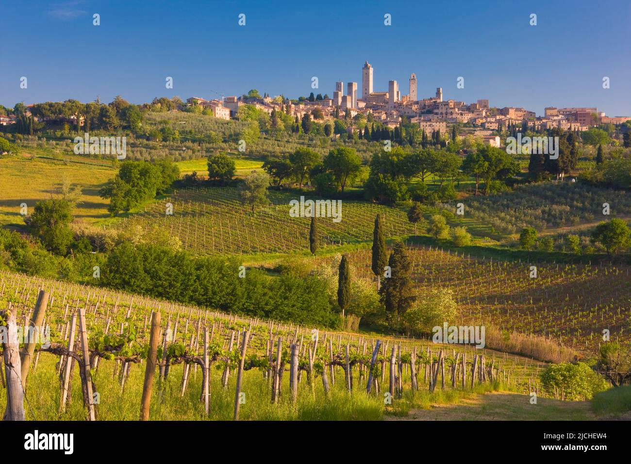 Medieval town of San Gimignano, Tuscany, Italy Stock Photo