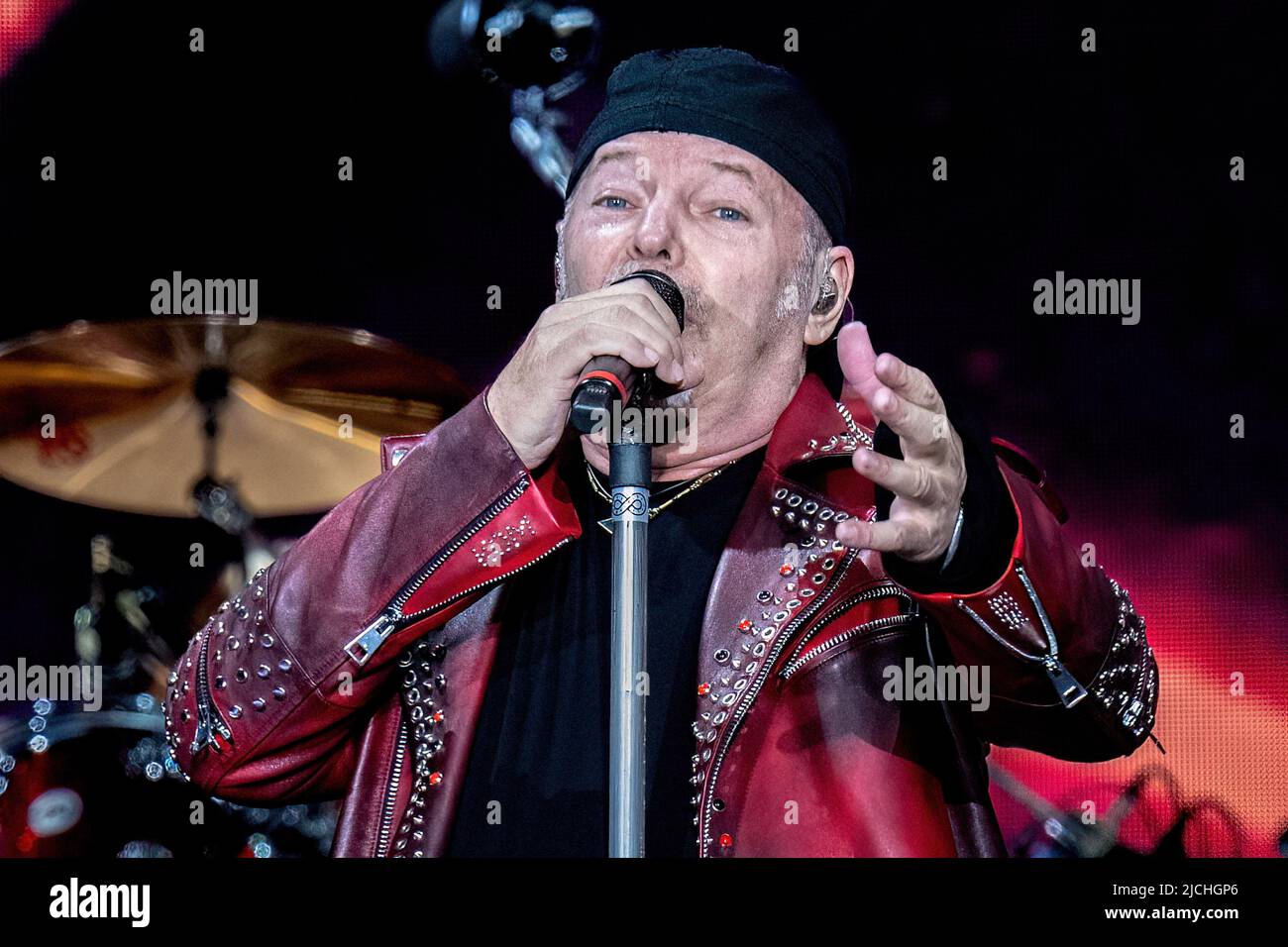 Rome, Italy, 12/06/2022, Concert of italian rock singer Vasco Rossi at ...