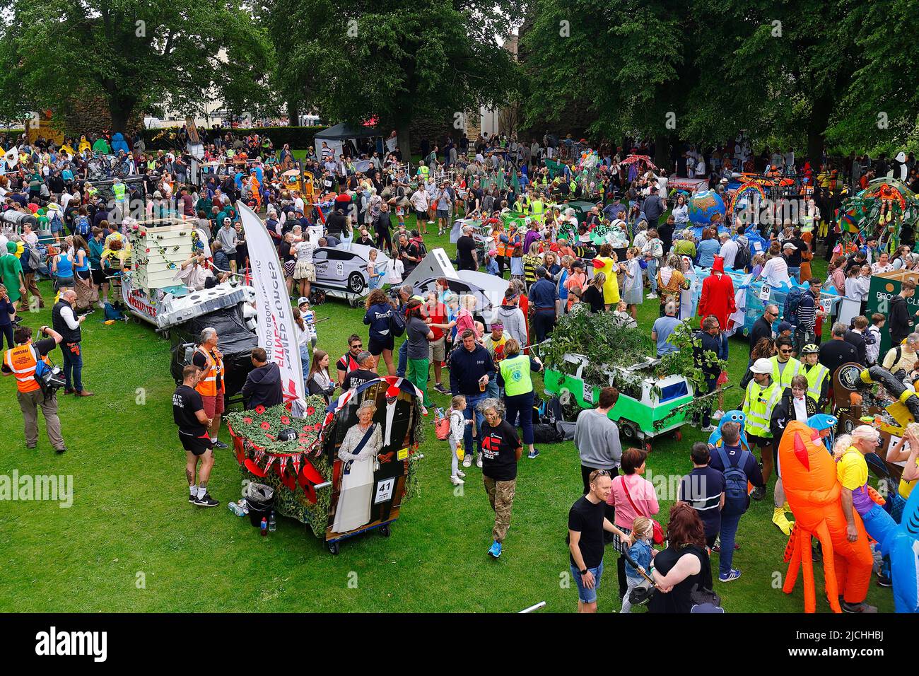 Great Knaresborough Bed Race 2022 Stock Photo Alamy
