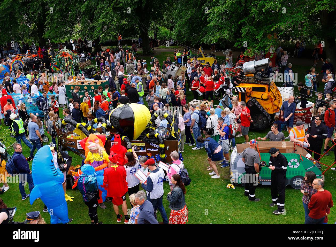 Great Knaresborough Bed Race 2022 Stock Photo Alamy