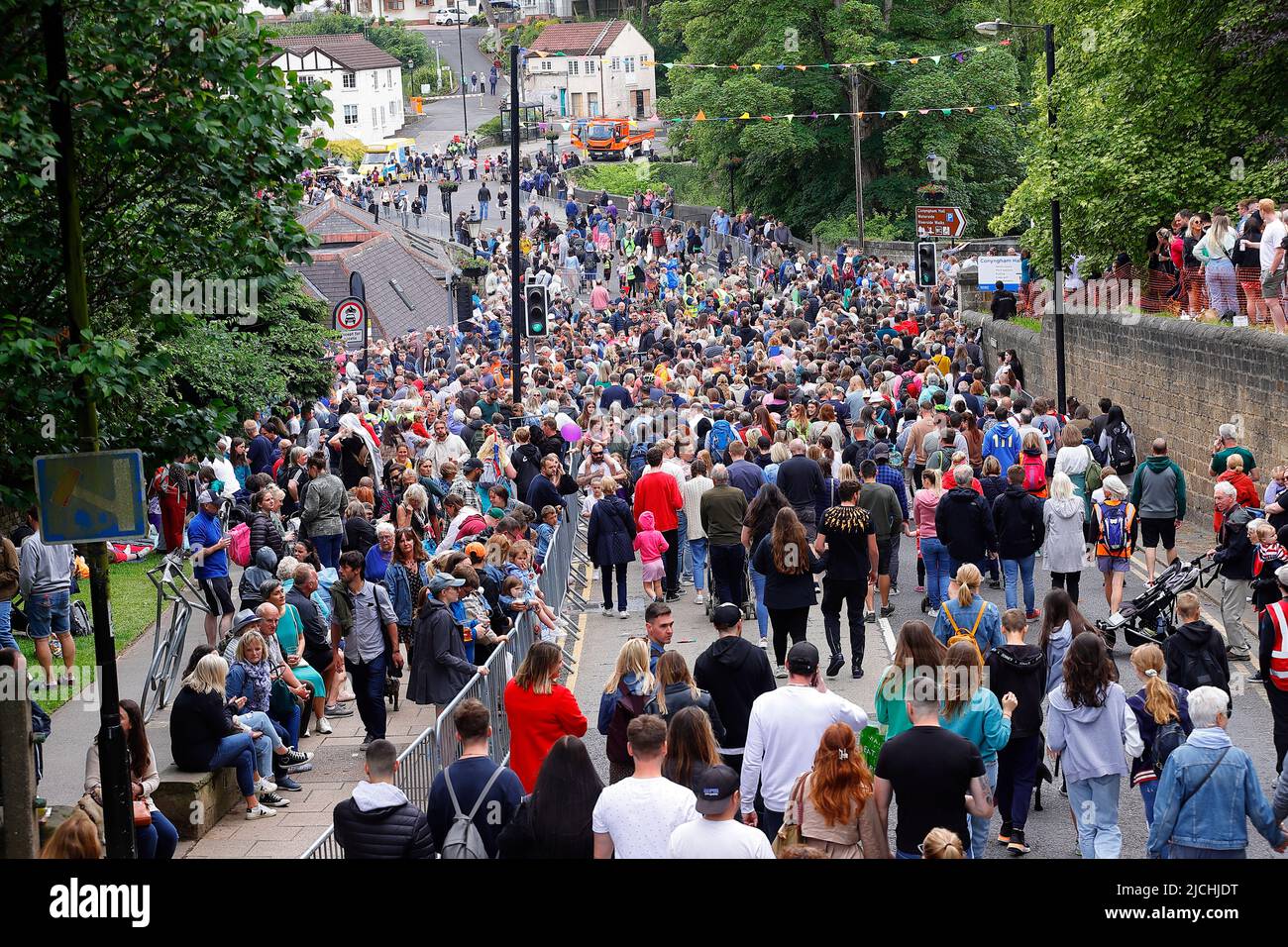 Great Knaresborough Bed Race 2022 Stock Photo Alamy