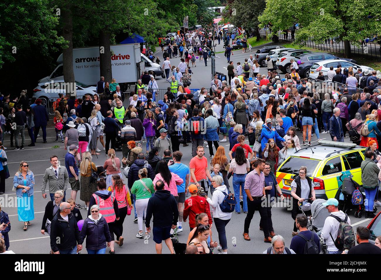 Great Knaresborough Bed Race 2022 Stock Photo Alamy