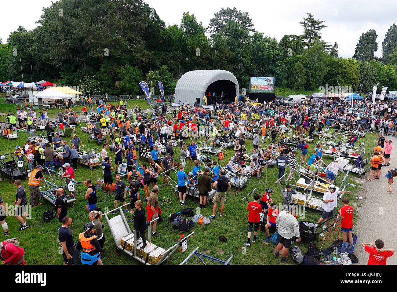 Great Knaresborough Bed Race 2022 Stock Photo Alamy