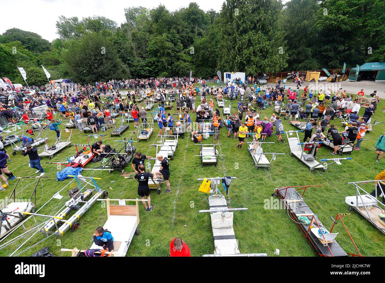 Great Knaresborough Bed Race 2022 Stock Photo Alamy