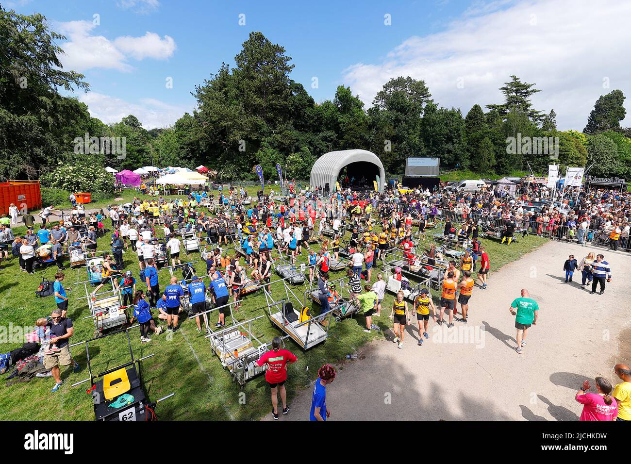 Great Knaresborough Bed Race 2022 Stock Photo Alamy