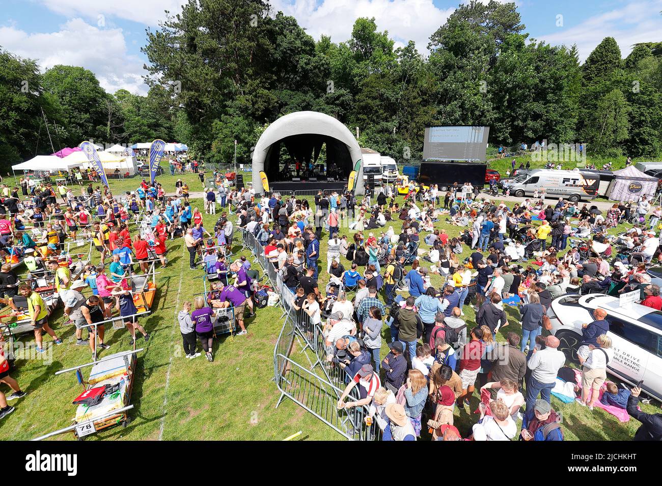 Great Knaresborough Bed Race 2022 Stock Photo Alamy