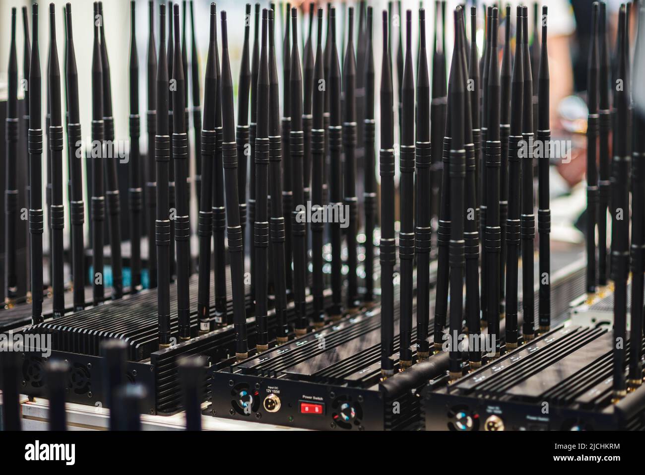 Stationary noise suppressor to create radio interference, preventing