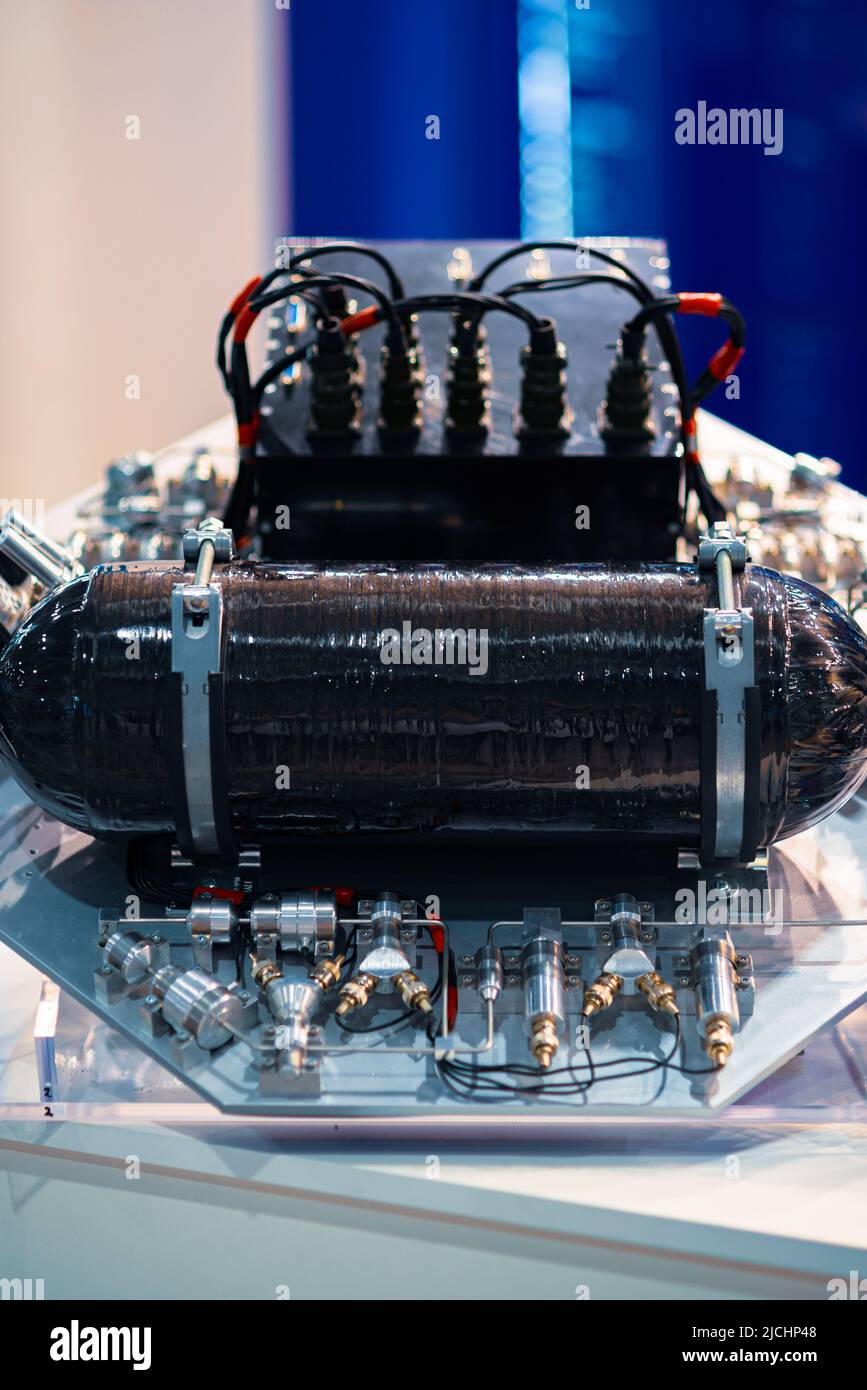 Space propulsion system. Energy conversion unit. Hall engine Stock