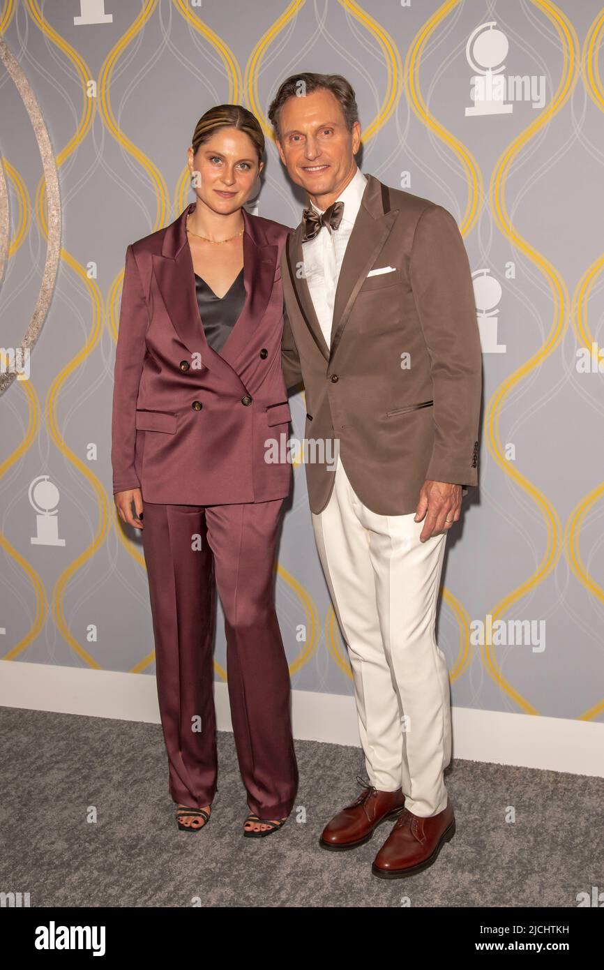 New York, United States. 12th June, 2022. Anna Musky-Goldwyn (L) and Tony Goldwyn attend the