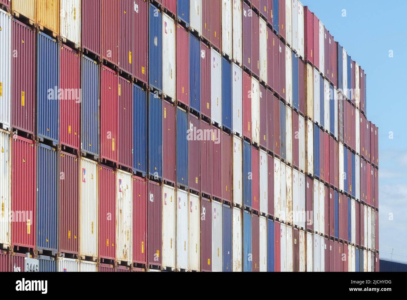 Industrial containers. Metal boxes for the transport of commercial