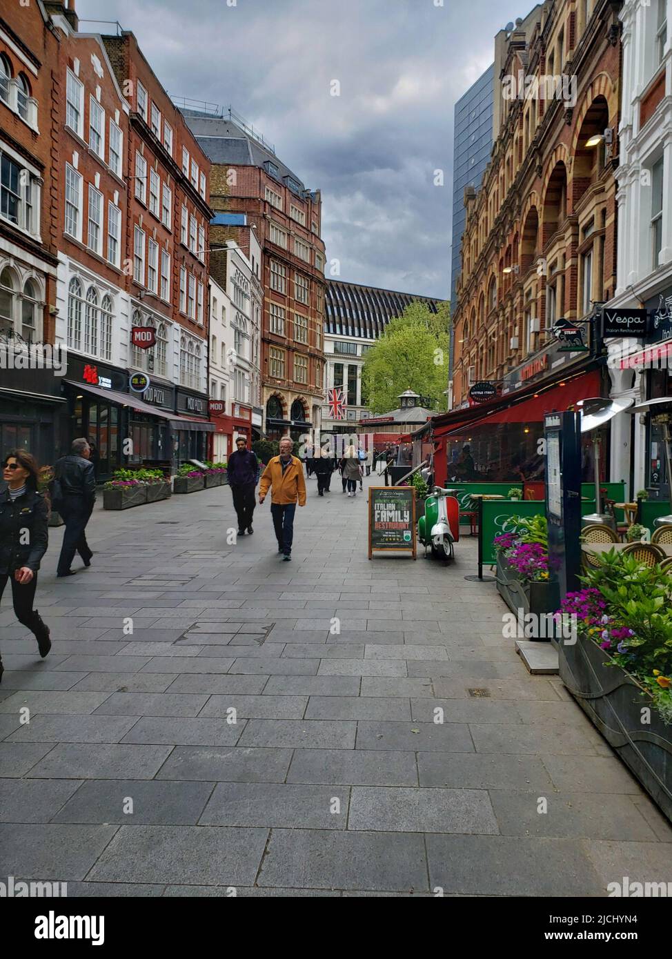 Irving Street near Leicester Square Picadilly Circus, London Stock Photo