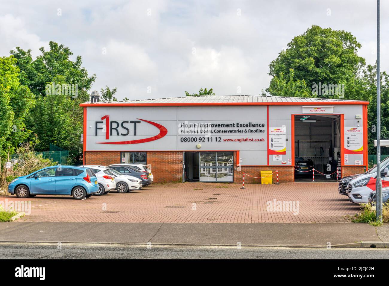 The premises of F1rst Home Improvements in King's Lynn, Norfolk. Stock Photo