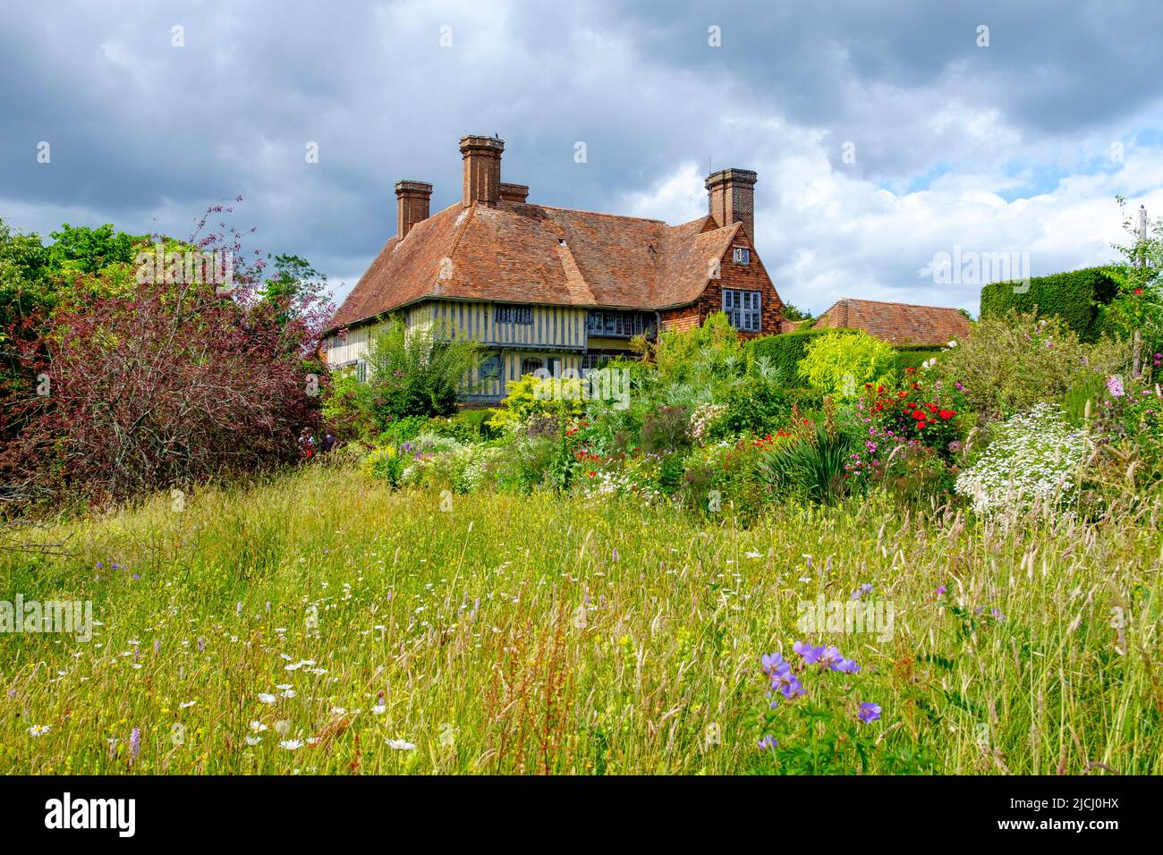 Great Dixter, the house and garden of the celebrated garden designer and writer, the late Christopher Lloyd, Northiam, East Sussex, UK Stock Photo