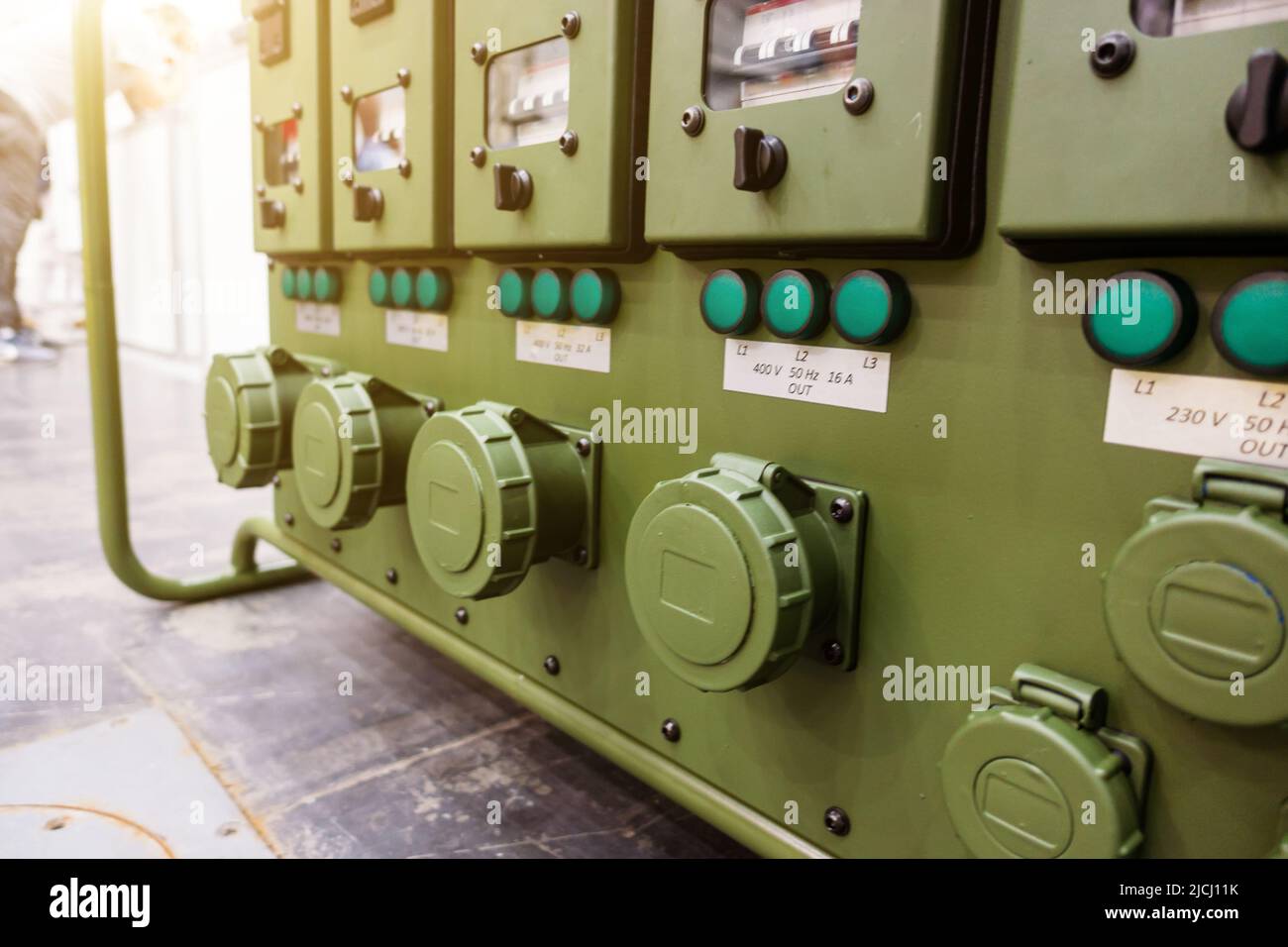 Power supply system. Diesel generator set Stock Photo Alamy