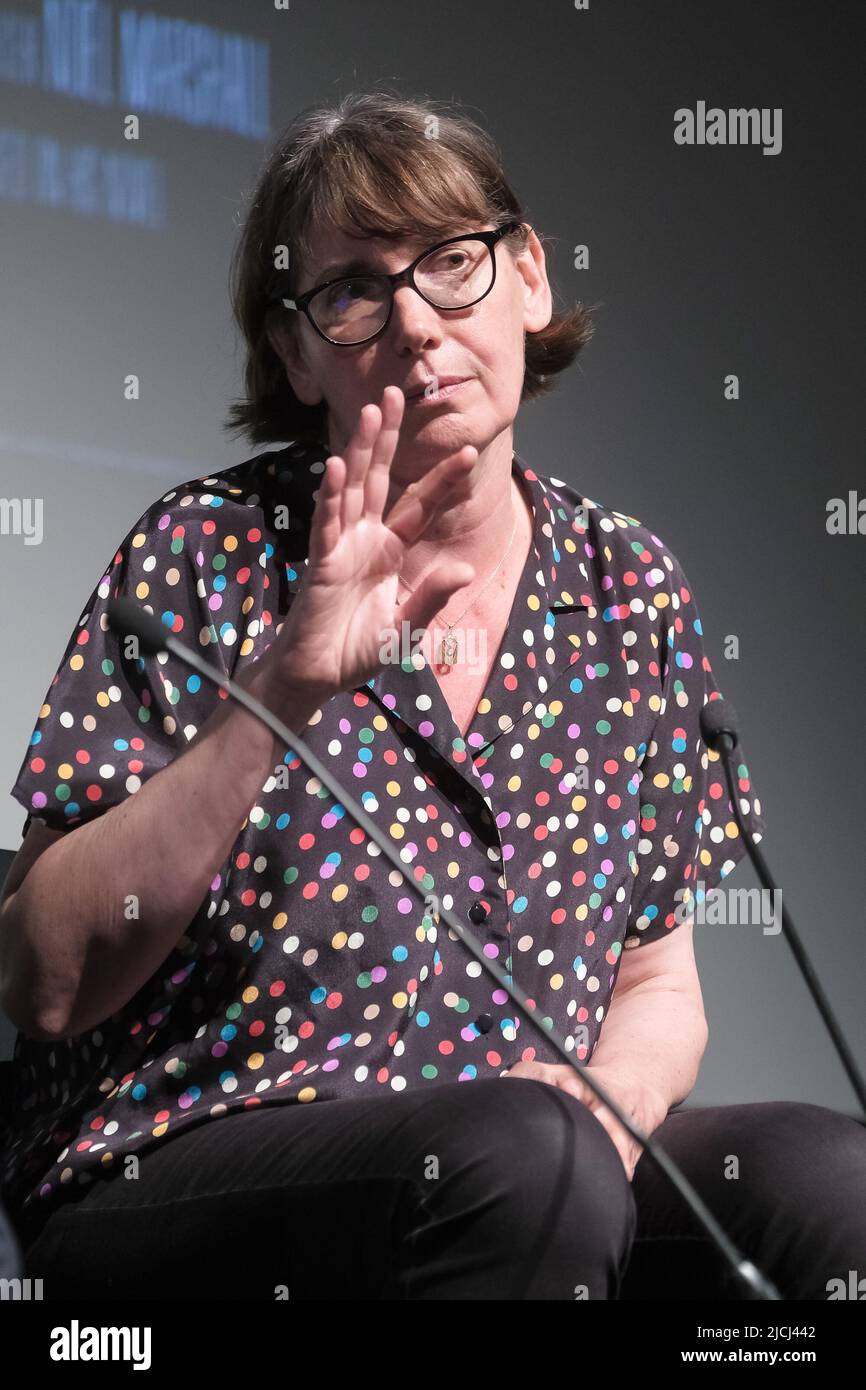 London, UK. 13th June, 2022. UK. Monday, Jun. 13, 2022. Lucile Hadžihalilović on stage at Mark Kermode in 3D at the BFI Southbank. Picture by Credit: Julie Edwards/Alamy Live News Stock Photo