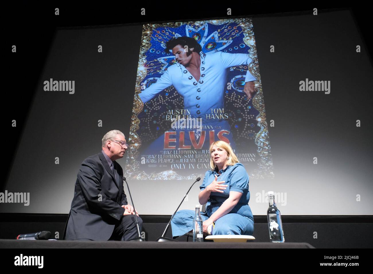 London, UK. 13th June, 2022. UK. Monday, Jun. 13, 2022. Mark Kermode and Polly Bennett on stage at Mark Kermode in 3D at the BFI Southbank. Picture by Credit: Julie Edwards/Alamy Live News Stock Photo