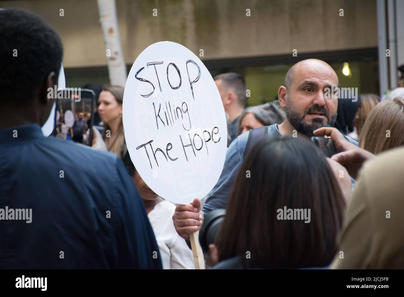 Stop Rwanda Stop rwanda offshore detention hi-res stock photography and images - Alamy