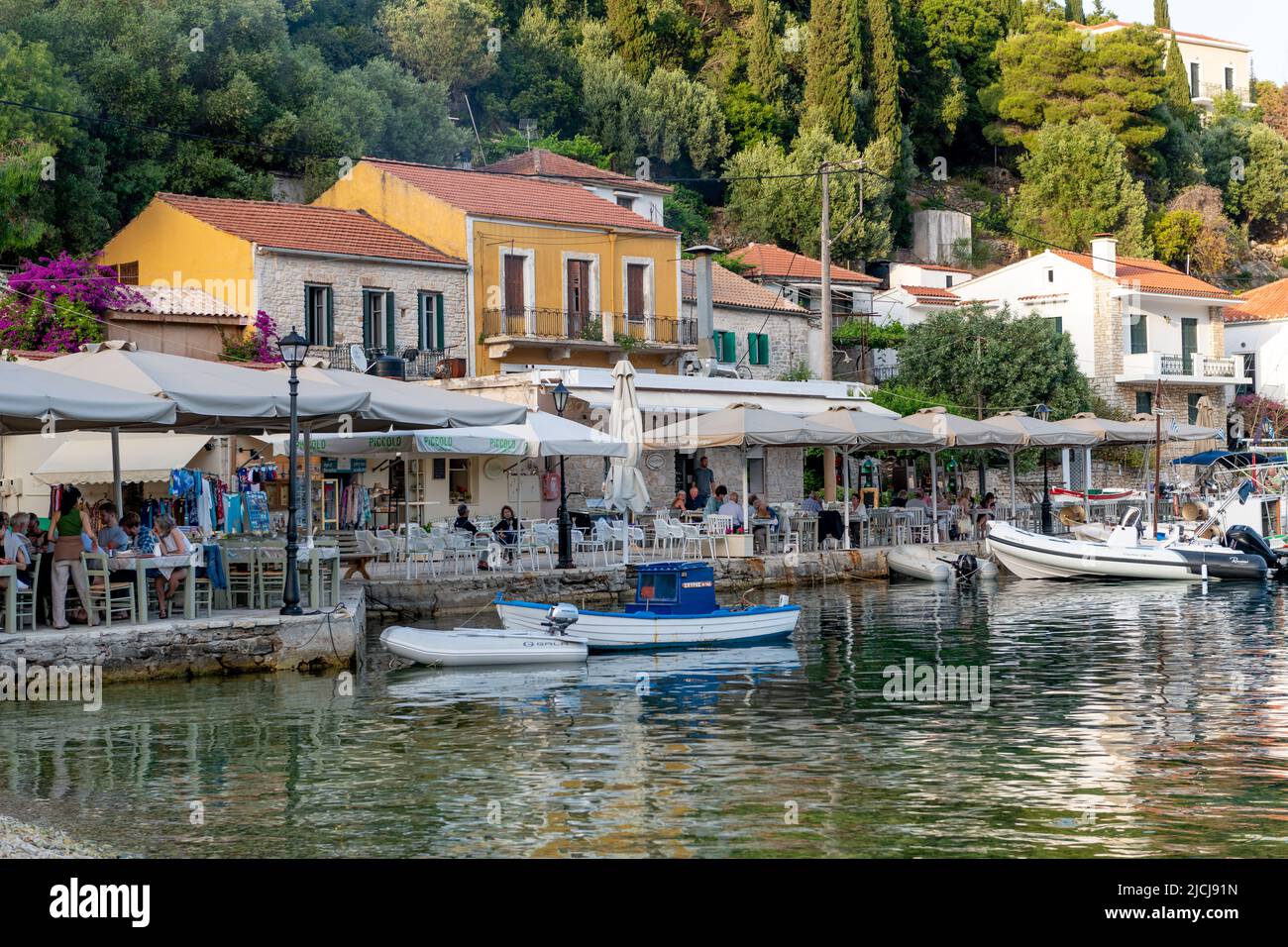 Ithaca Island, Greece- 05.24.2022. A view of Kioni, a seaside village which has turned into a pretty holiday resort. Stock Photo