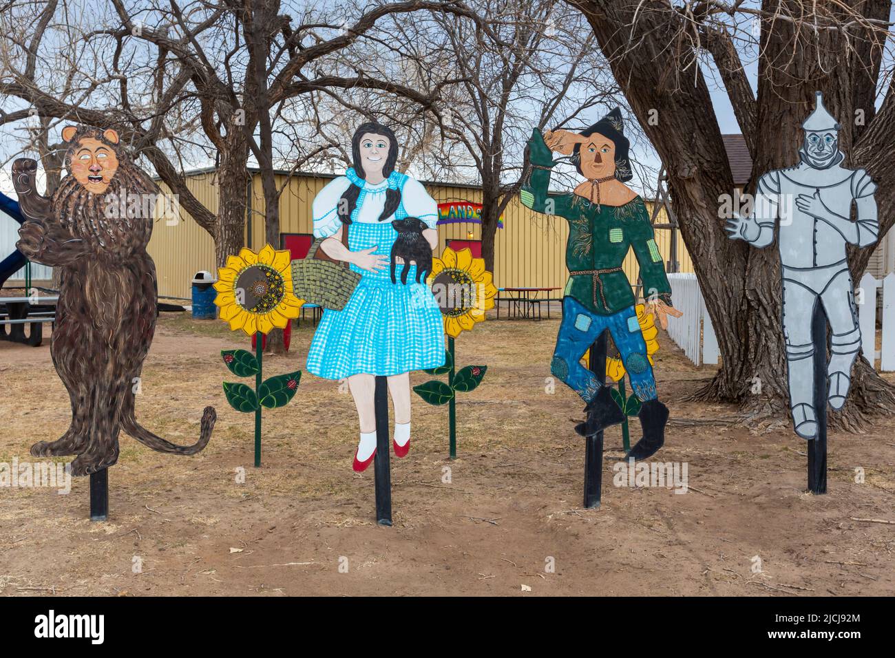 Liberal, Kansas - Dorothy's House and the Land of Oz, a tourist attraction modeled after the 1939 movie, The Wizard of Oz. Stock Photo