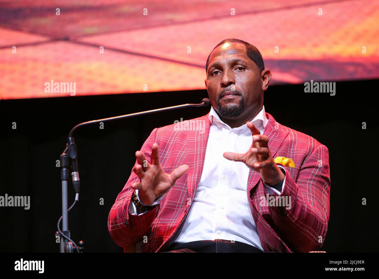 Ray Lewis Interview Ray Lewis spoke at the panel