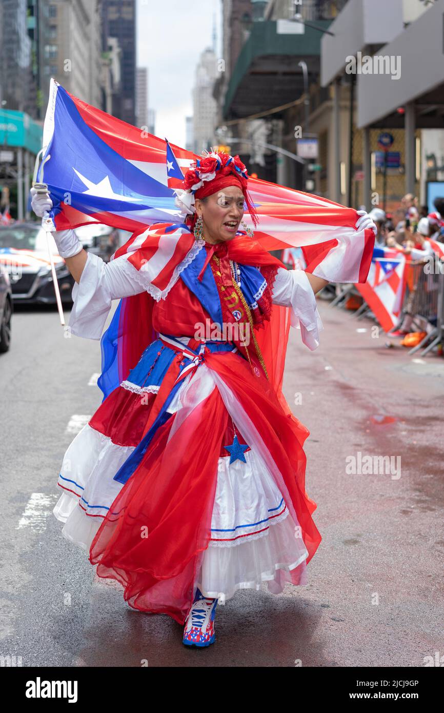 New York, New York, USA. 12th June, 2022. The National Puerto Rican Day