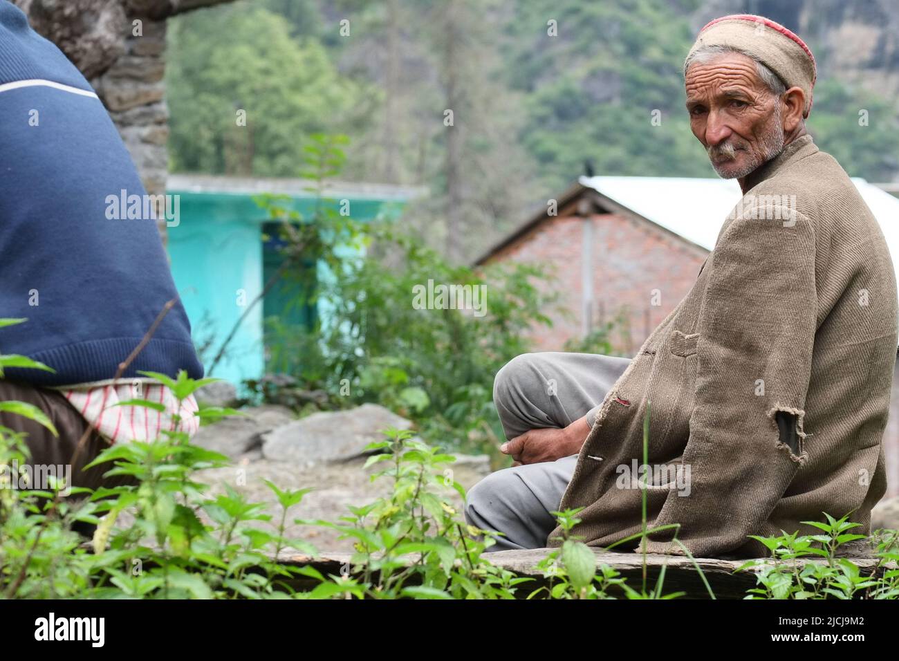 Vilalge Malana, Himachal Pradesh Stock Photo