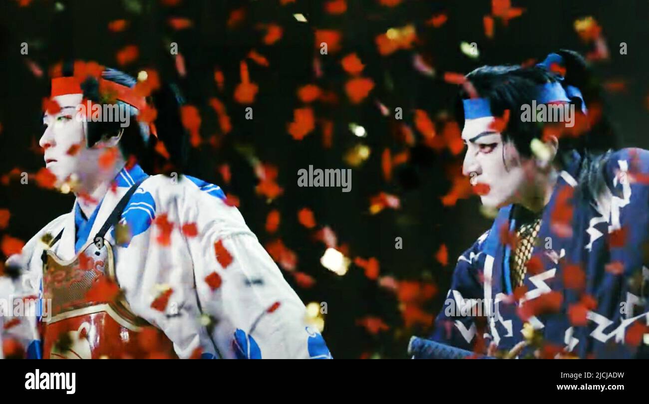 SING, DANCE, ACT KABUKI FEATURING TOMA IKUTA, from left Matsuya Onoe