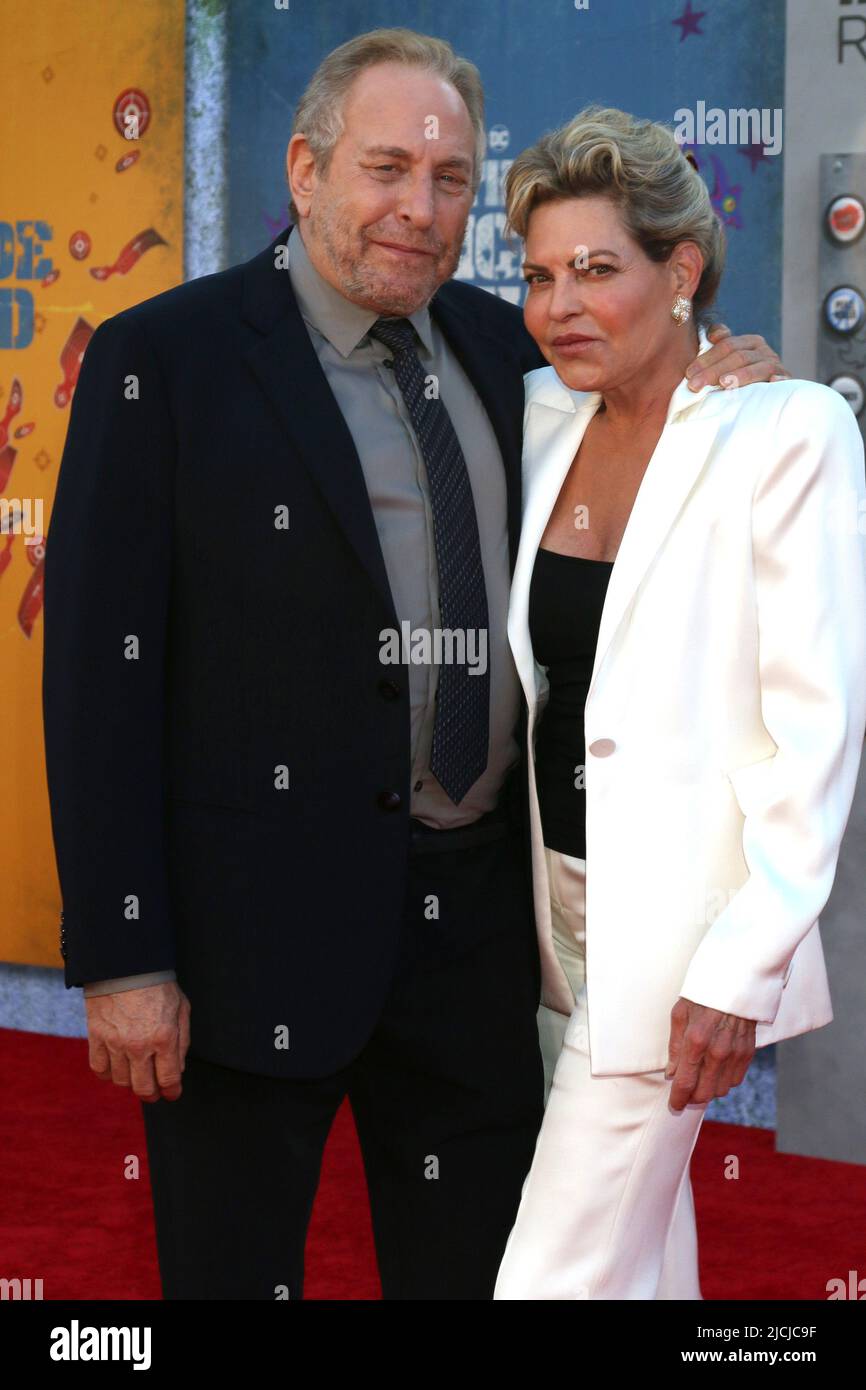 The Suicide Squad Premiere at the Village Theater on August 2, 2021 in Westwood, CA Featuring: Charles Roven, Producer, Stephanie Haymes Roven Where: Westwood, California, United States When: 03 Aug 2021 Credit: Nicky Nelson/WENN.com Stock Photo