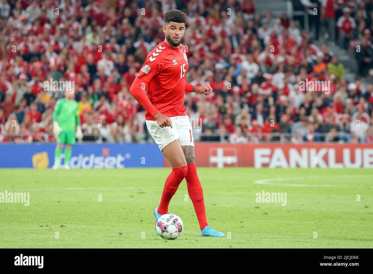 Copenhagen, Denmark. 13th June, 2022. Philip Billing (15) of Denmark