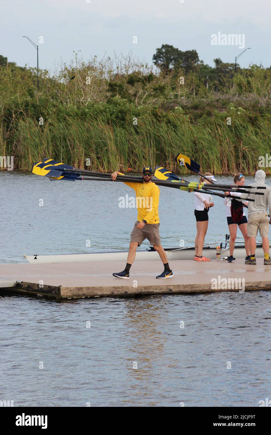 2022 University of Michigan womens team at big ten invitational regatta