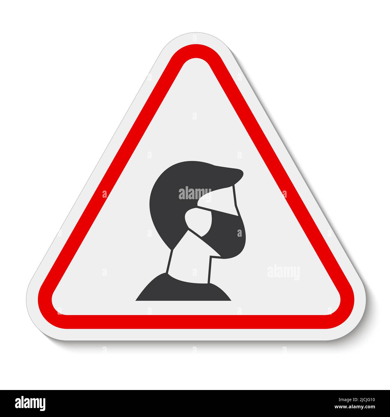Caution For Your Safety And Others Mask At All Times Stock Vector Image ...