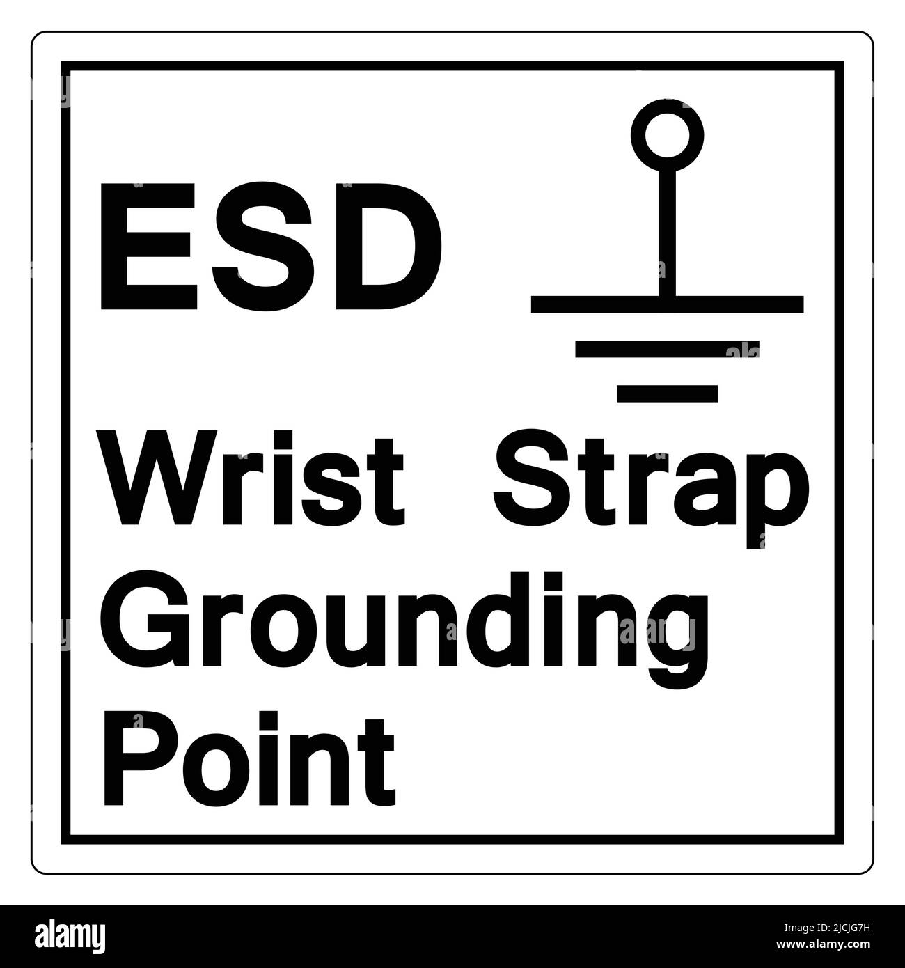 Grounding Point Symbol Sign Isolate On White Background,Vector Illustration EPS.10 Stock Vector