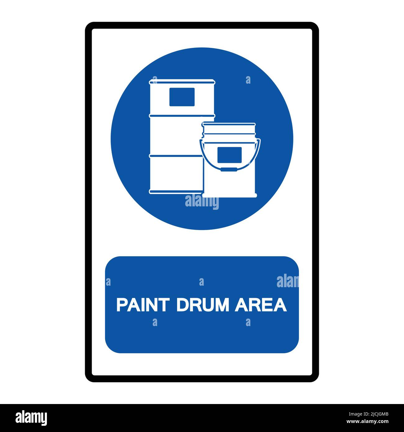 Paint Drum Area Symbol Sign Isolate on White Background,Vector Illustration Stock Vector Image