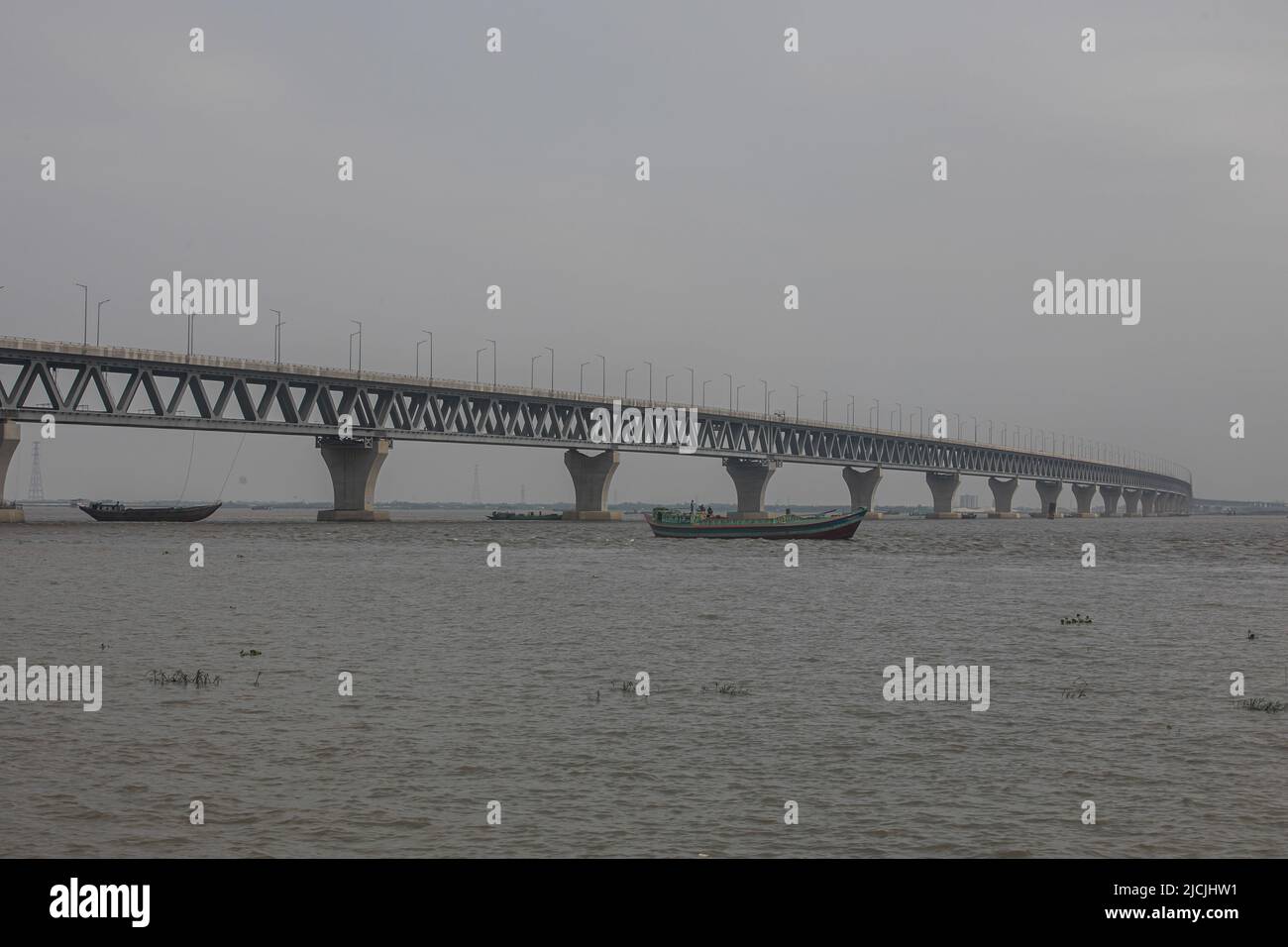Dhaka, Bangladesh. 12th June, 2022. The structure of the Padma Bridge