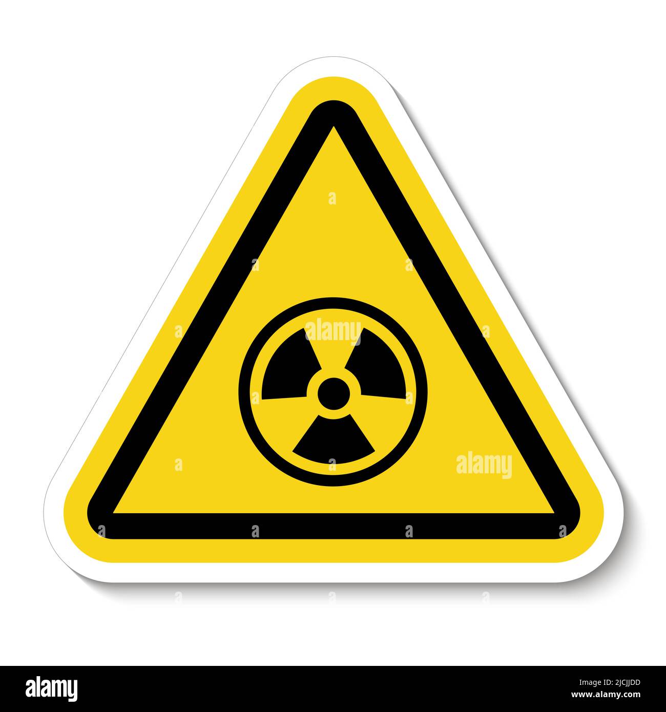Radiation Hazard Symbol Sign Isolate On White Background,Vector Illustration EPS.10 Stock Vector