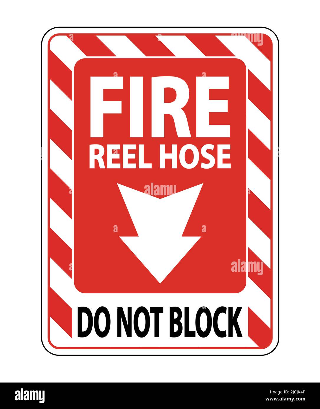 https://c8.alamy.com/comp/2JCJK4P/fire-reel-hose-do-not-block-sign-on-white-backgroundvector-illustration-2JCJK4P.jpg