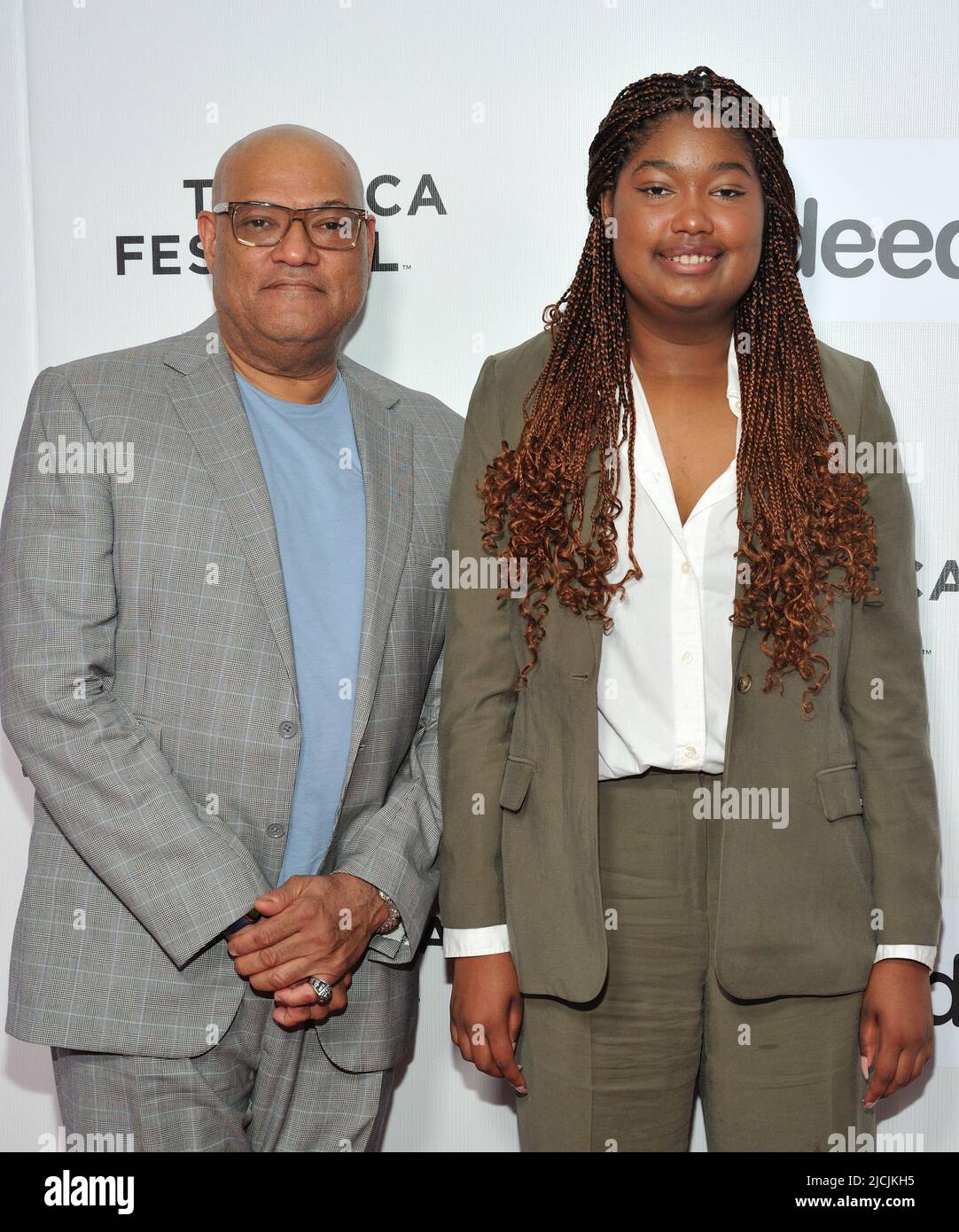 New York, NY, US, June 13, 2022L R Laurence Fishburne and Delilah