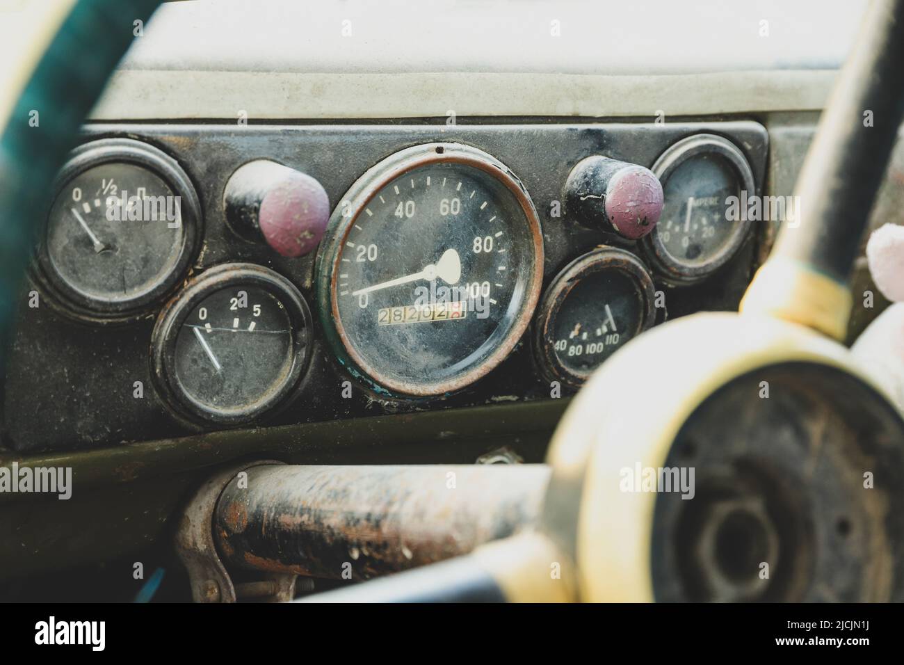 Old truck dashboard hires stock photography and images Alamy