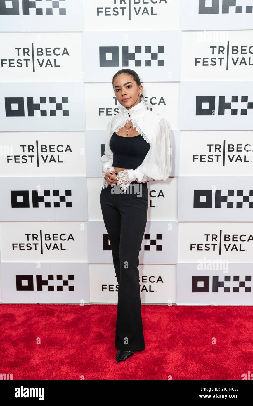 New York, NY - June 13, 2022: Antonia Gentry attends premiere of 'Cha Cha Real Smooth' during Tribeca Film Festival at BMCC Stock Photo