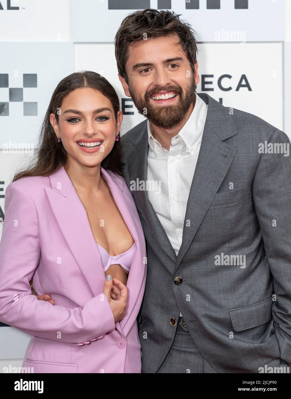 New York, US, June 13, 2022. Odeya Rush and Cooper Raiff attend premiere of  "Cha Cha Real Smooth" during Tribeca Film Festival at BMCC in New York on  June 13, 2022. (Photo