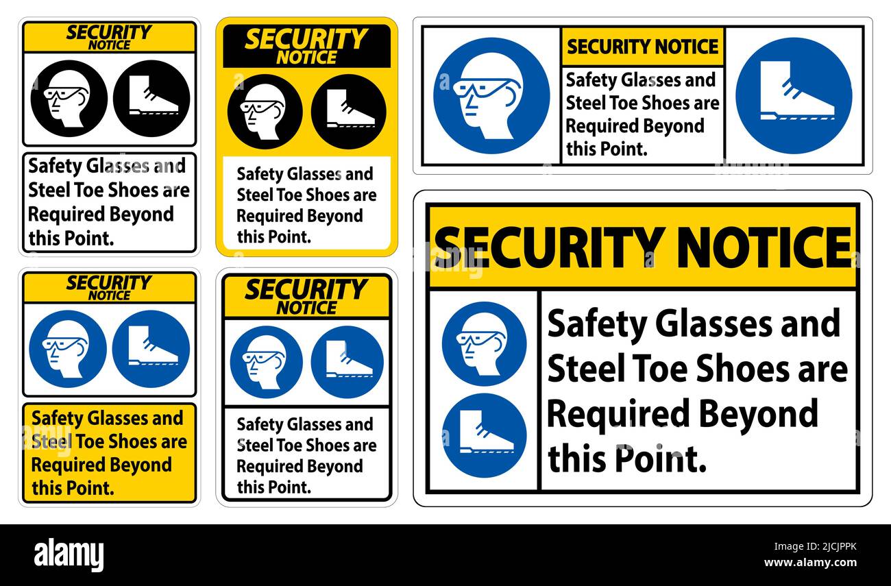Safety Instructions Safety Glasses And Steel Toe Shoes Are Required